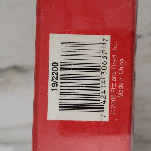 Fitz and Floyd Mingle, Jingle, Be Merry 6" Snack plate and spreader - Picture 11 of 11